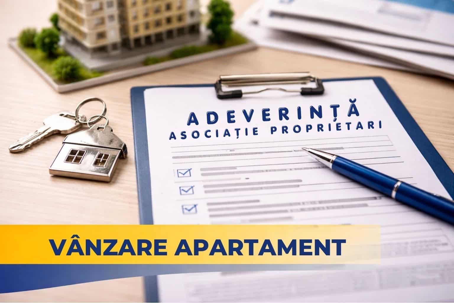 Model adeverință de la asociația de proprietari pentru vânzare apartament