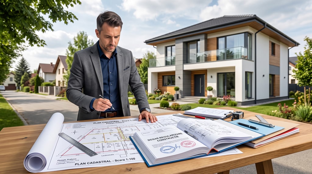 Casă și documentație tehnică pentru obținerea autorizației de regularizare a unei construcții fără autorizație
